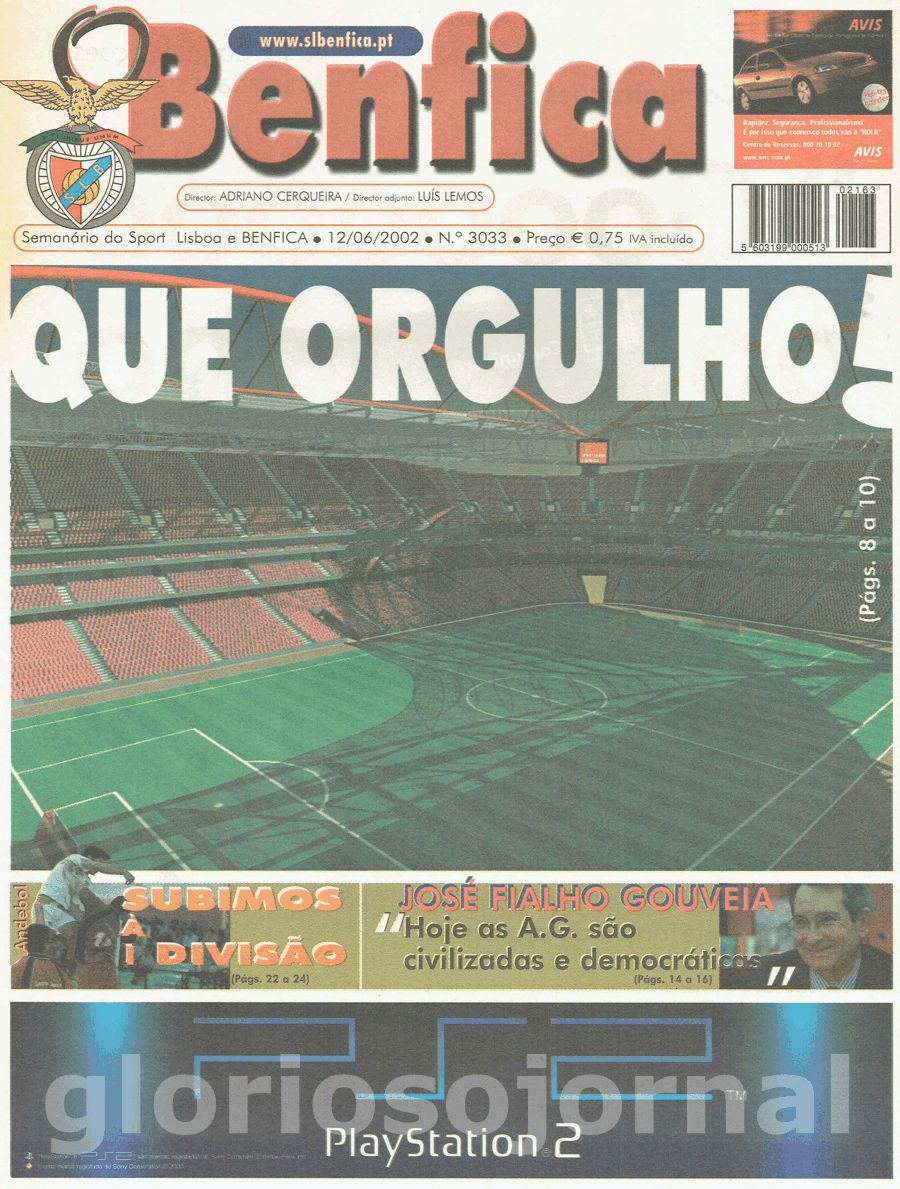 jornal o benfica 3033 2002-06-12